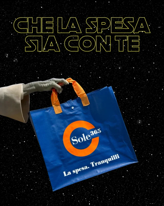 In questo Star Wars Day, prendi il carrello della spesa e vivi un'avventura galattica!

Nei nostri store ogni acquisto ti guida verso la qualità. 

#Sole365 #starwarsday